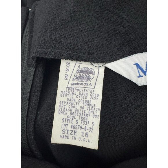 Vintage New York Michele women's maxi skirt black size 16 - Picture 6 of 11